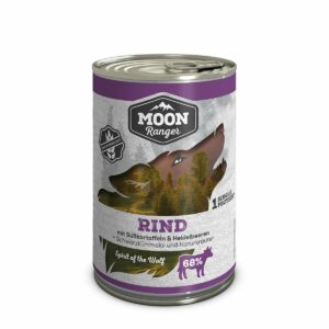 MOON Ranger Rind mit Süßkartoffeln & Heidelbeeren 6x400g