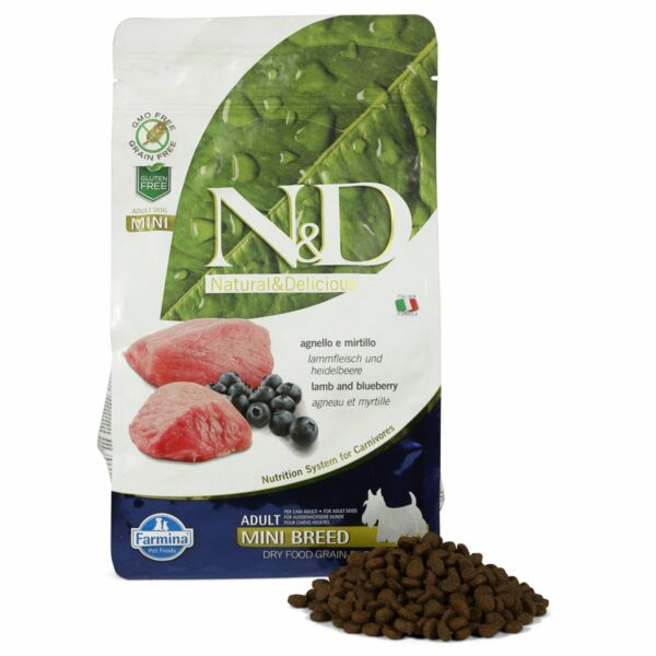 N&D Hundefutter Lamm&Heidelbeeren Mini Adult getreidefrei 800g 800g