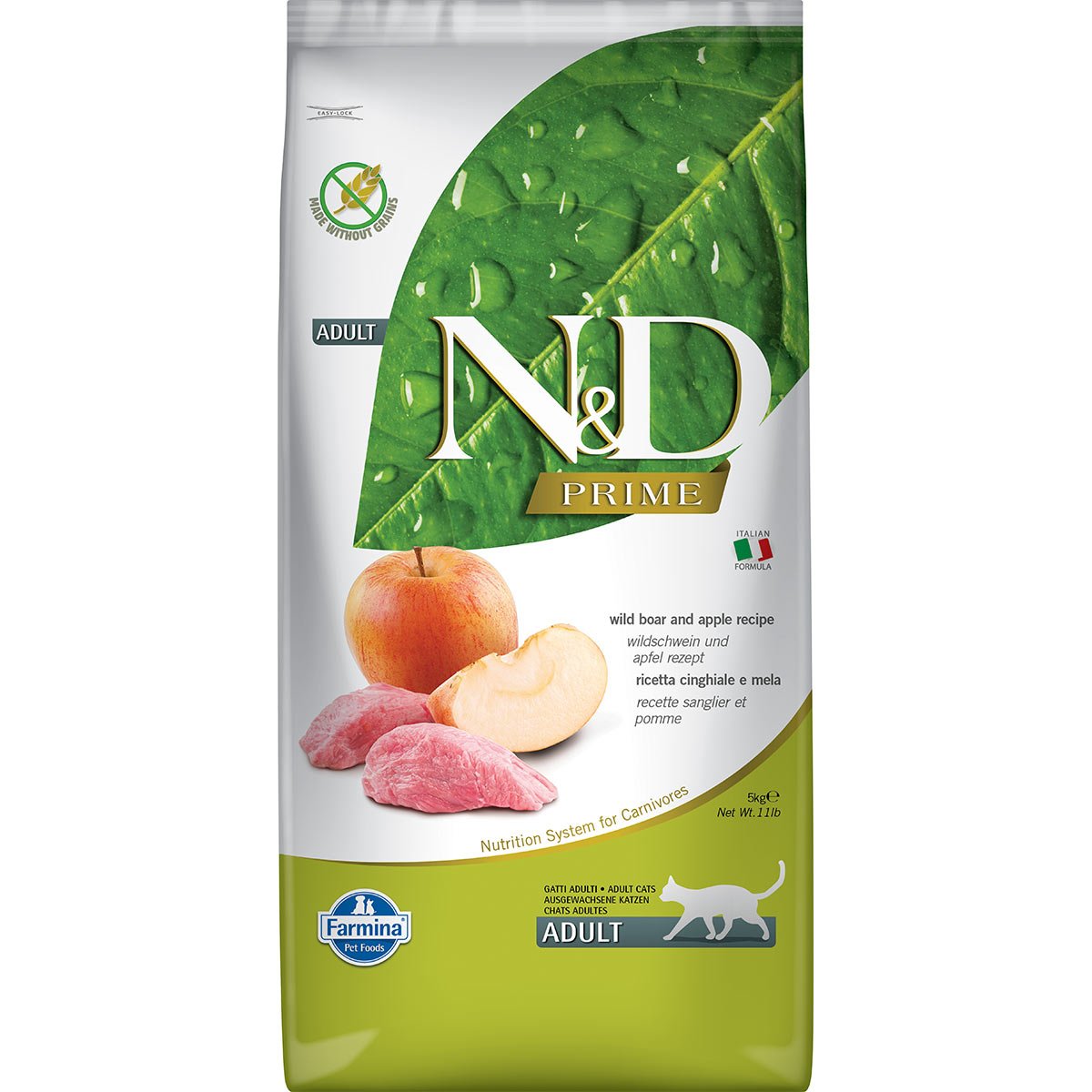 N&D Katzenfutter Wildschwein&Apfel Adult getreidefrei 5kg