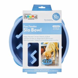 Fun Feeder Slo Bowl Anti Schling Notch Blue Large