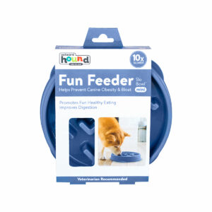 Fun Feeder Slo Bowl Anti Schling Notch Blue Medium