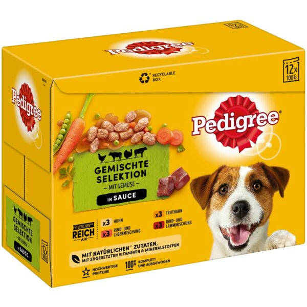 PEDIGREE Pouch Adult Gem. Selektion Multipack 2 24x100g