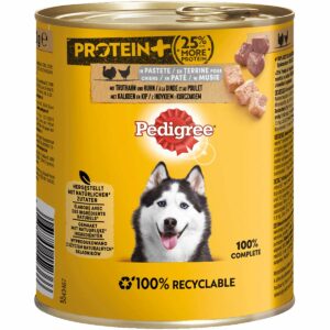 PEDIGREE Protein+ in Pastete Truthahn & Huhn 12x800g