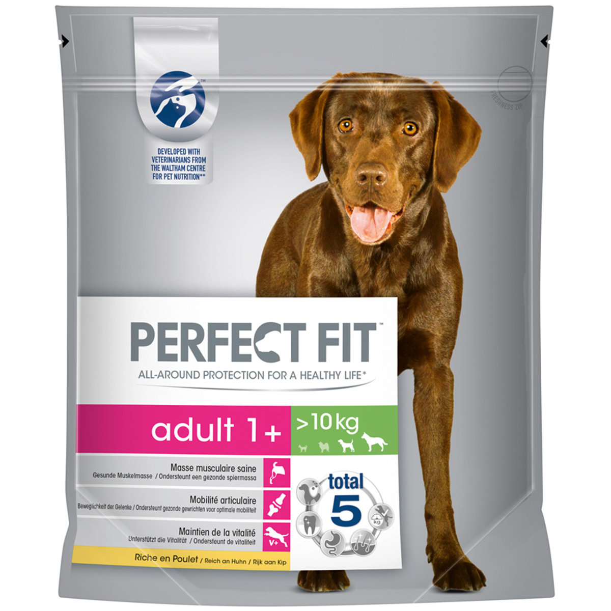 Perfect Fit Adult 1+ für mittlere und große Hunde reich an Huhn 1