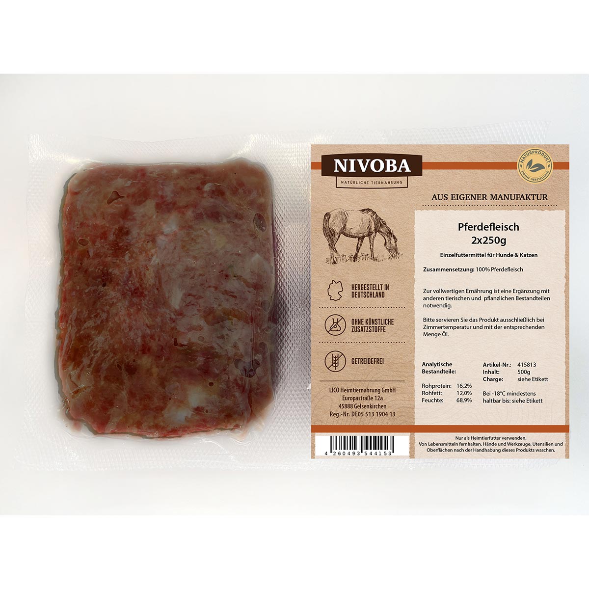 Nivoba Pferdefleisch 14x2x250g