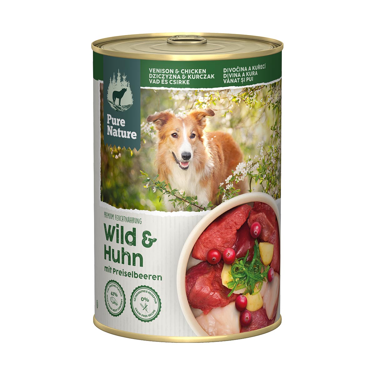 Pure Nature ADULT Wild & Huhn mit Preiselbeeren 6x400g