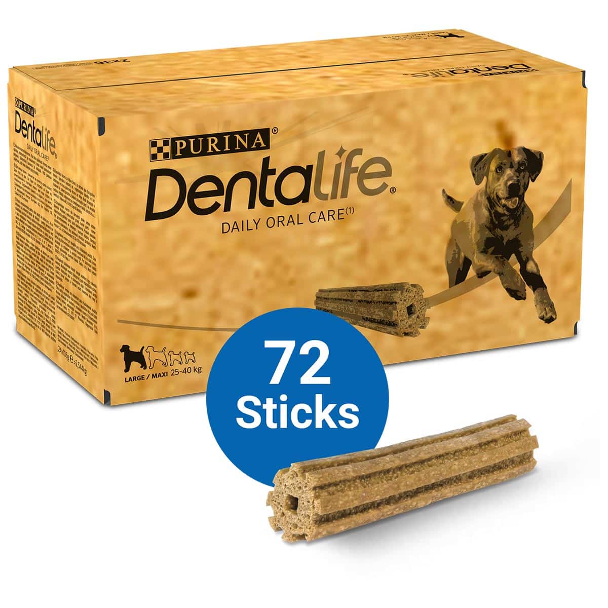PURINA DENTALIFE Tägliche Zahnpflege-Snacks für große Hunde 4x36 Sticks