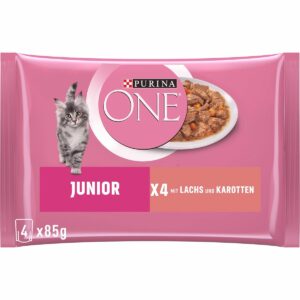 PURINA ONE JUNIOR Kitten in Sauce Lachs 12 x 4x85g