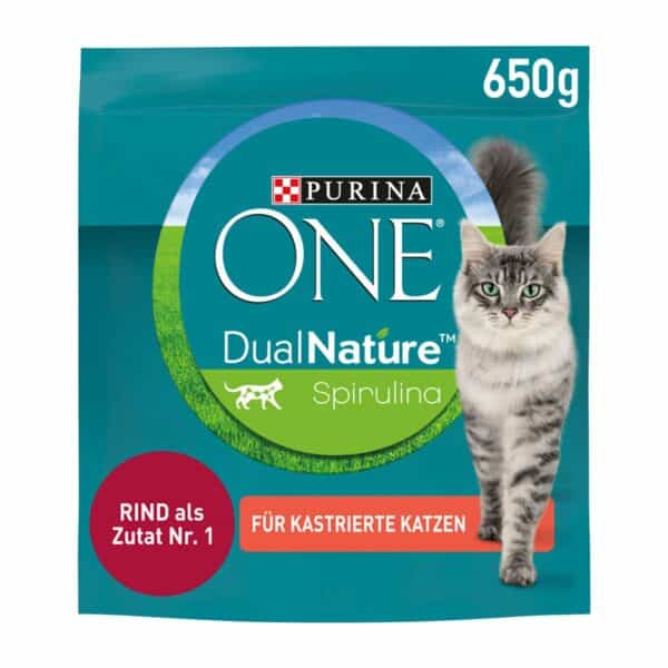 PURINA ONE Dual Nature kastrierte Katze Rind