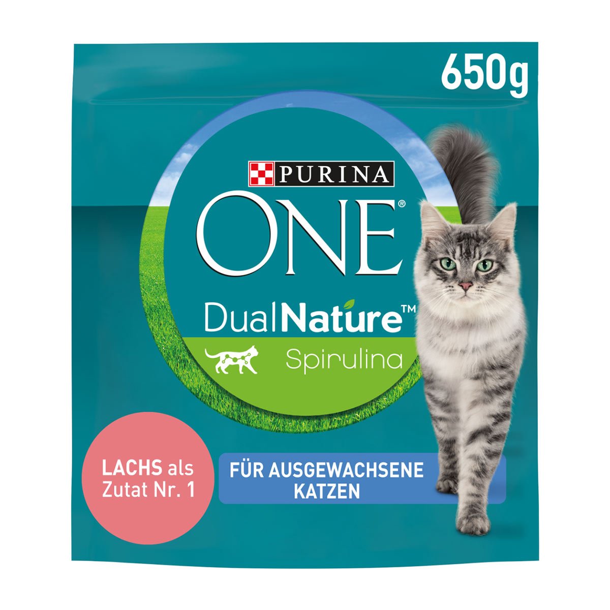 PURINA ONE Dual Nature Lachs mit Spirulina 650g