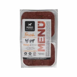 Purus Frischfleisch Menü Huhn & Rind 14kg Paket