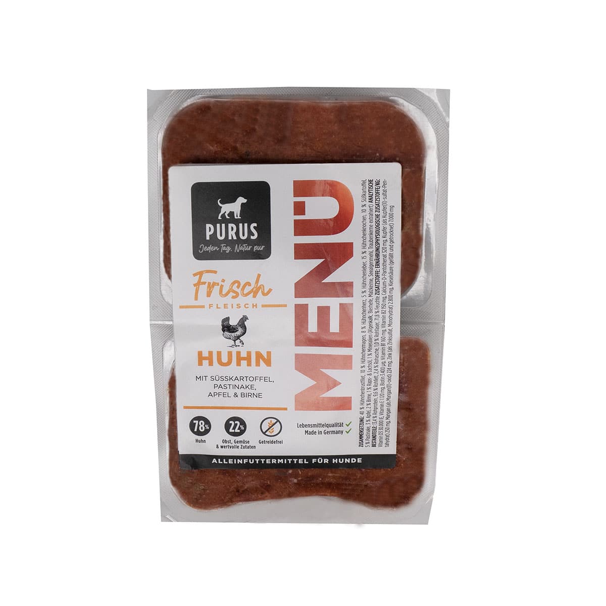 Purus Frischfleisch Menü Huhn 28kg Paket