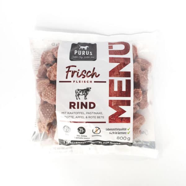 Purus Frischfleisch Menü Rind 35x800g