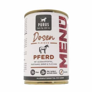 Purus Dosenfleisch Menü Pferd 6x400g