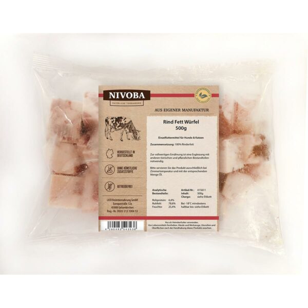 Nivoba Rind Fett Würfel 9x500g