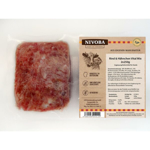 Nivoba Rind & Hähnchen Vital Mix 56x2x250g