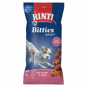 RINTI Bitties Adult Huhn und Kalb 4x75g