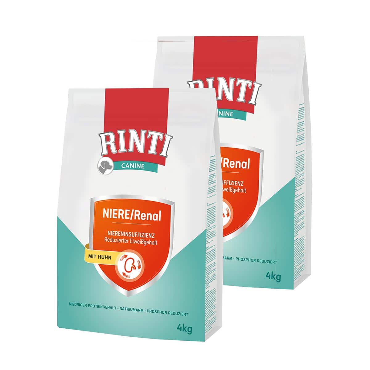 RINTI Canine Niere/Renal Huhn Trockenfutter 4kg 2x4kg