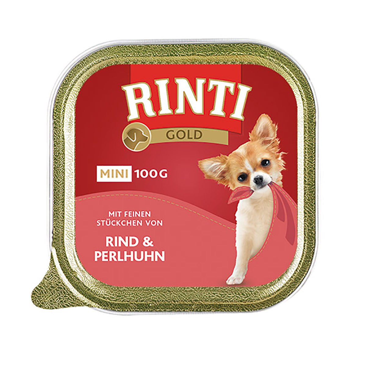 Rinti Gold Mini feine Stückchen von Rind & Perlhuhn 16x100g