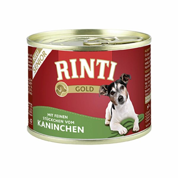 Rinti Gold Senior feine Stückchen vom Kaninchen 12x185g