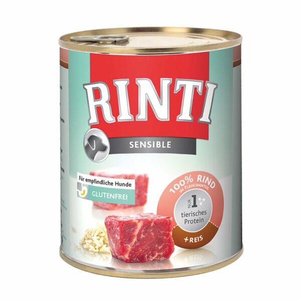 Rinti Sensible Rind & Reis 24x800g