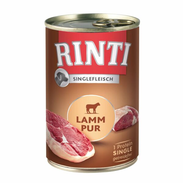 Rinti Singlefleisch Lamm pur 24x400g