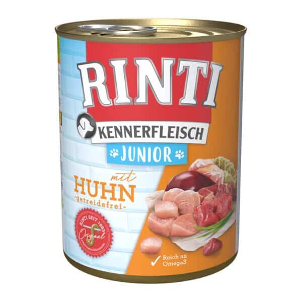 Rinti Kennerfleisch Junior mit Huhn 24x800g
