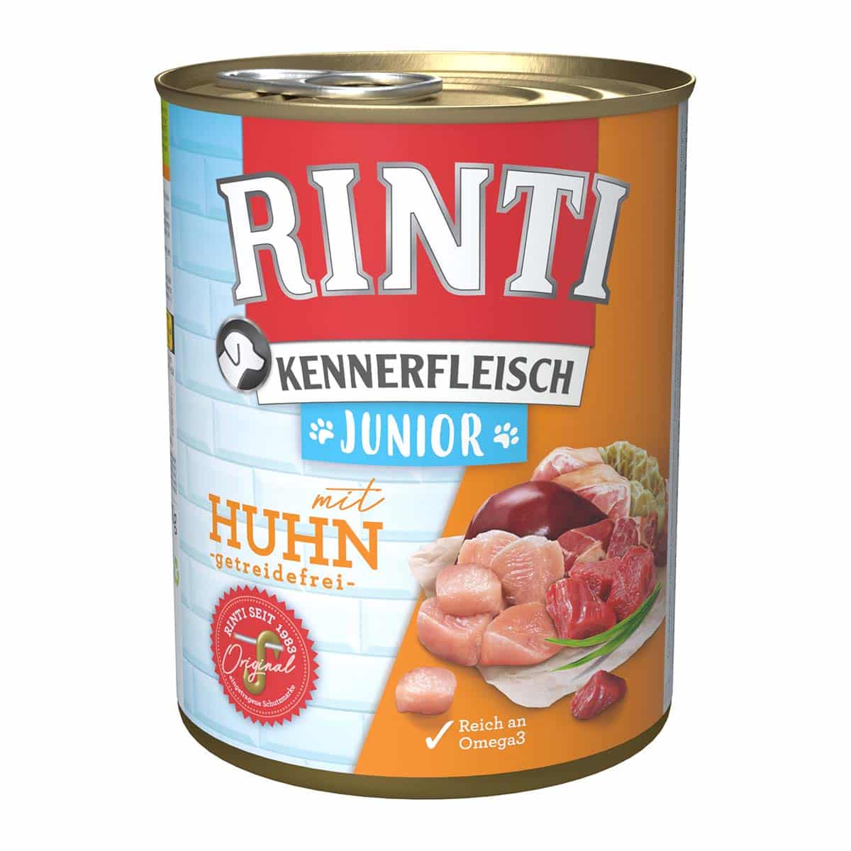 Rinti Kennerfleisch Junior mit Huhn 24x800g