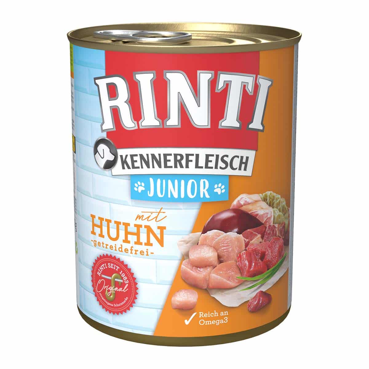 Rinti Kennerfleisch Junior mit Huhn 12x800g