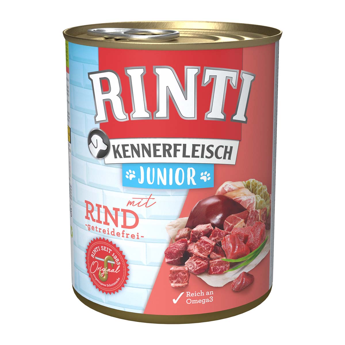 Rinti Kennerfleisch Junior mit Rind 24x800g