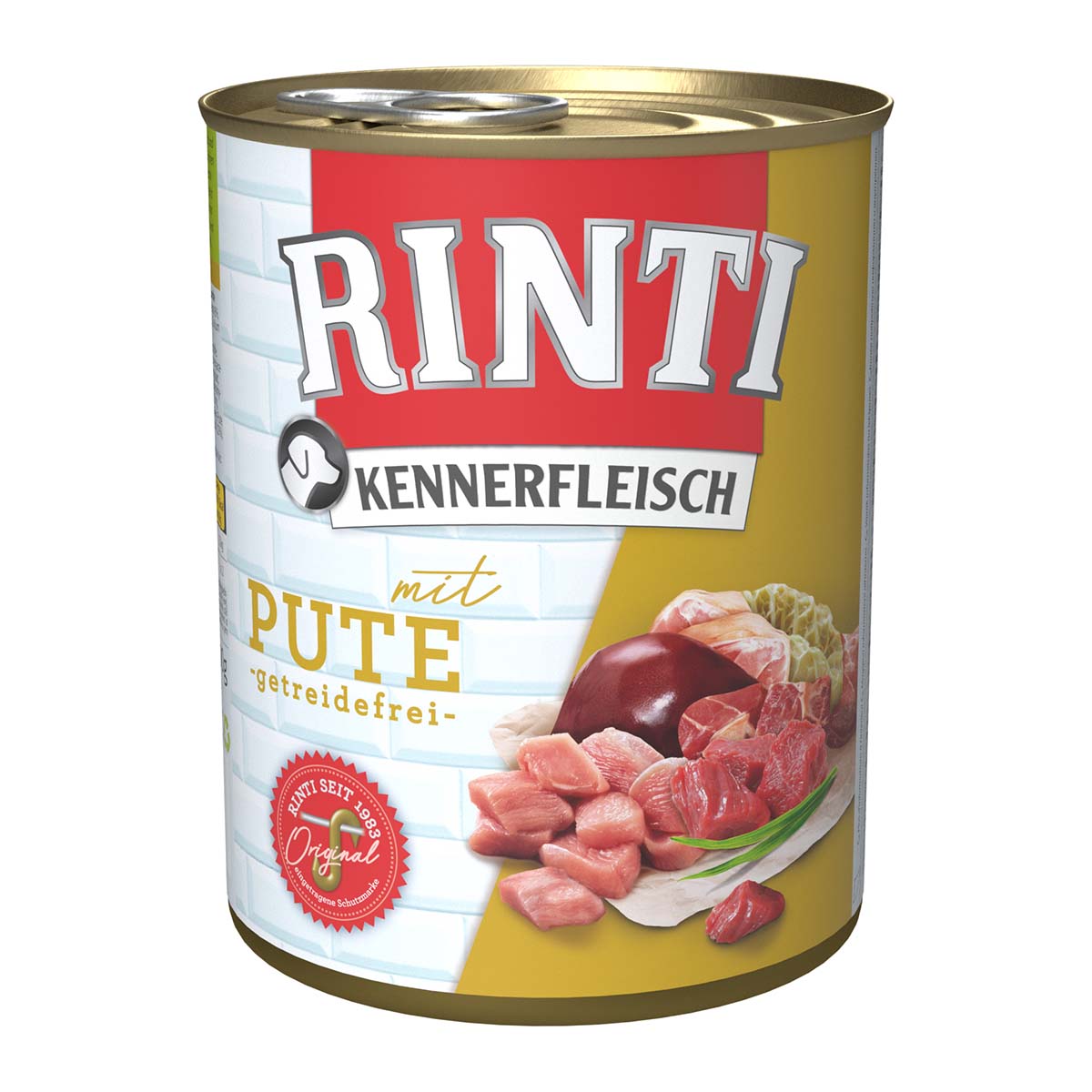 Rinti Kennerfleisch mit Pute 24x800g