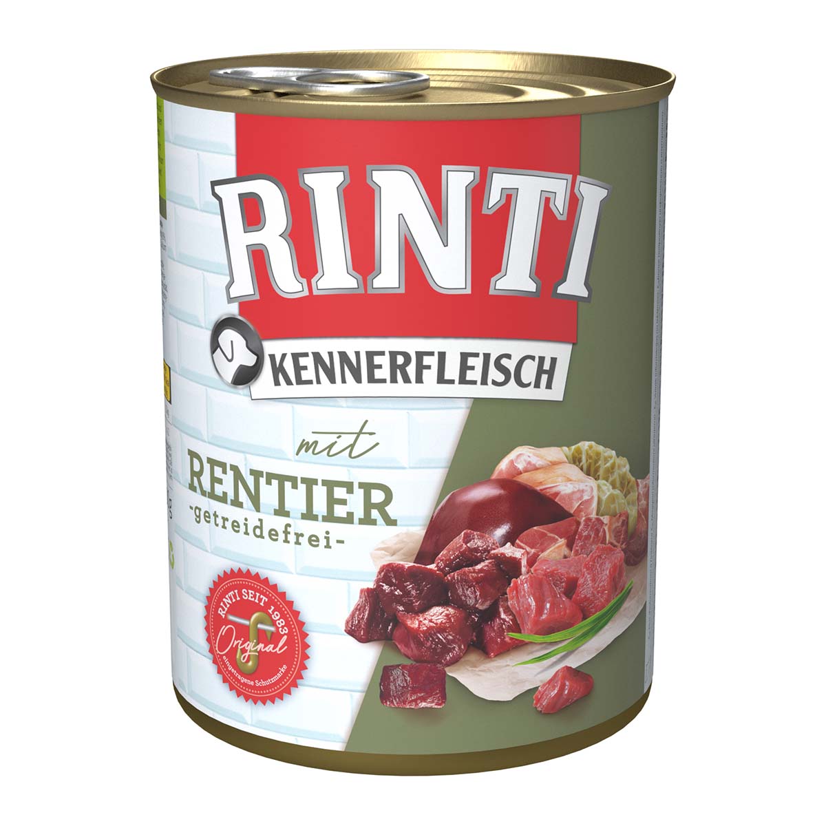 Rinti Kennerfleisch mit Rentier 12x800g