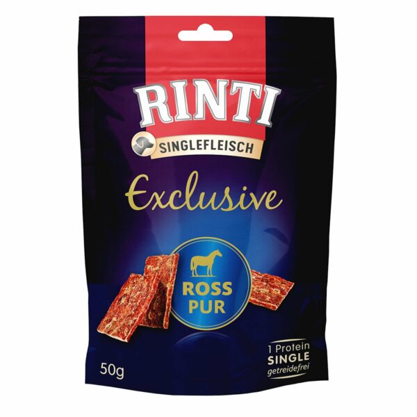 Rinti Singlefleisch Exclusive Snack Ross pur 50g