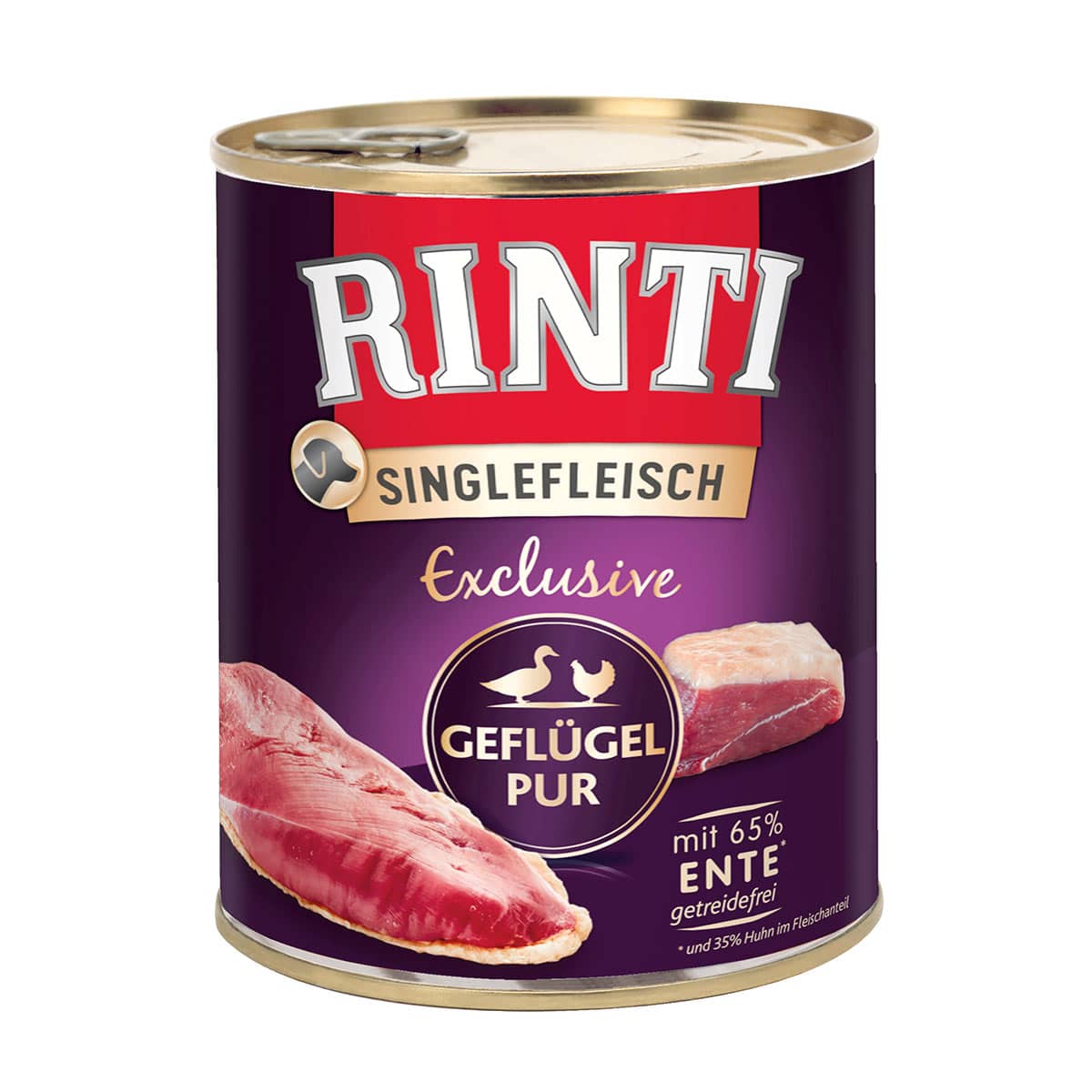 Rinti Singlefleisch Exclusive Geflügel pur 12x800g