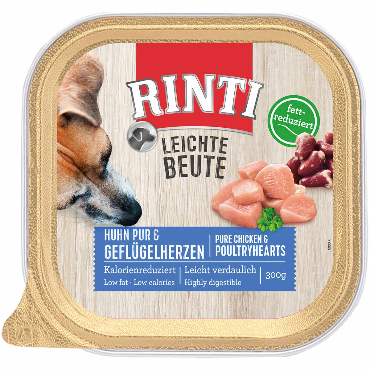 Rinti Leichte Beute Huhn pur & Geflügelherzen 18x300g