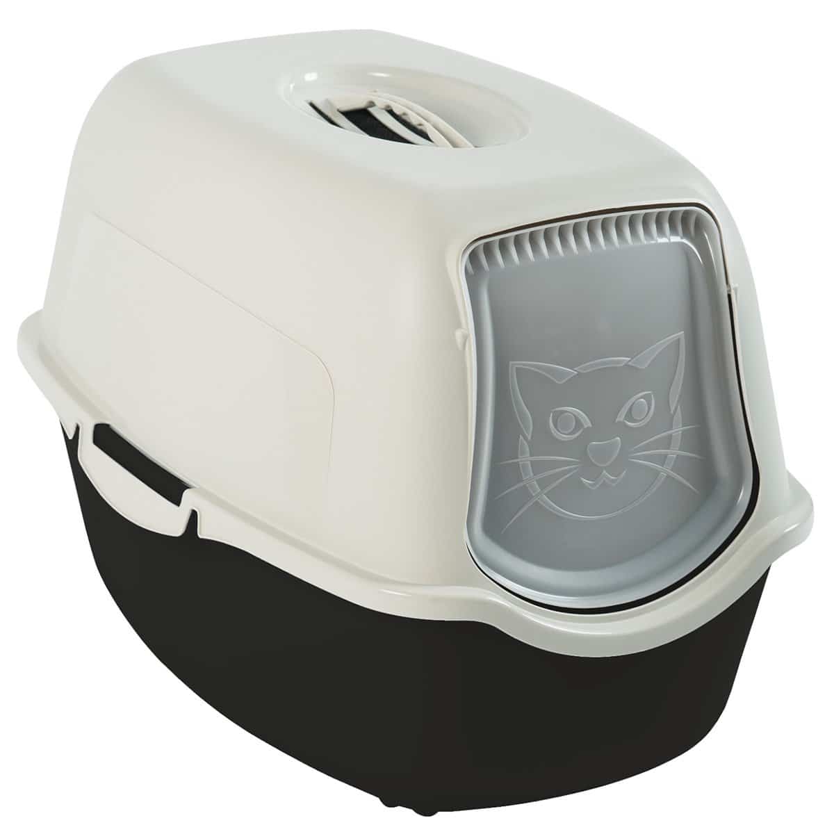 Rotho MyPet Katzentoilette Eco Bailey Schwarz/Weiß