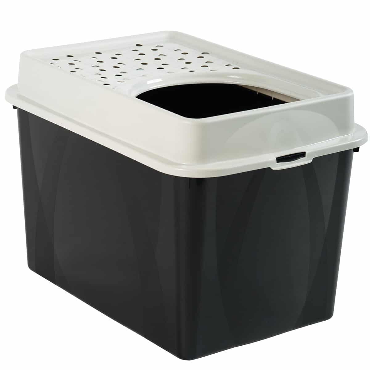 Rotho MyPet Katzentoilette Eco BERTY schwarz/weiß