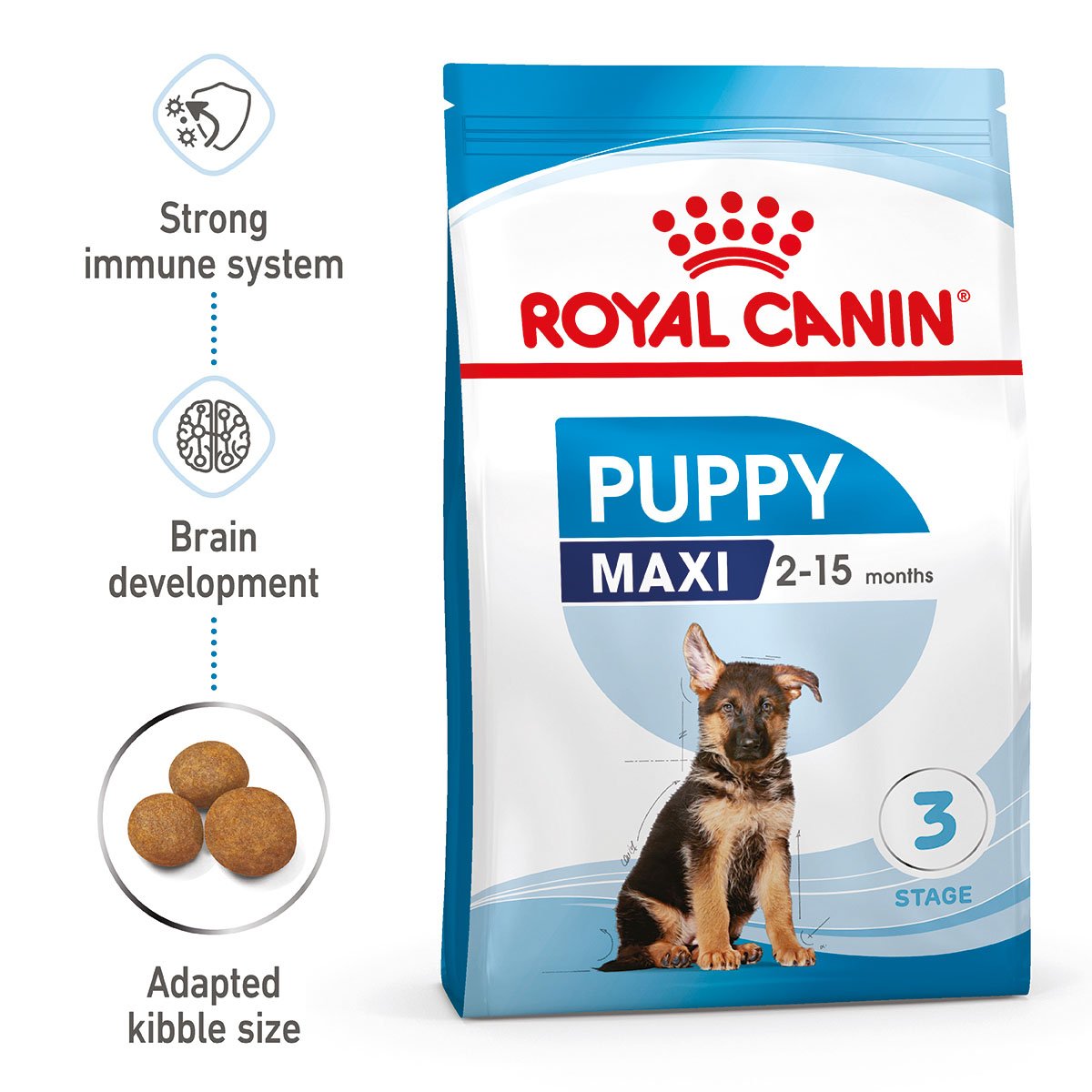 ROYAL CANIN MAXI Puppy Trockenfutter für Welpen großer Rassen 4kg