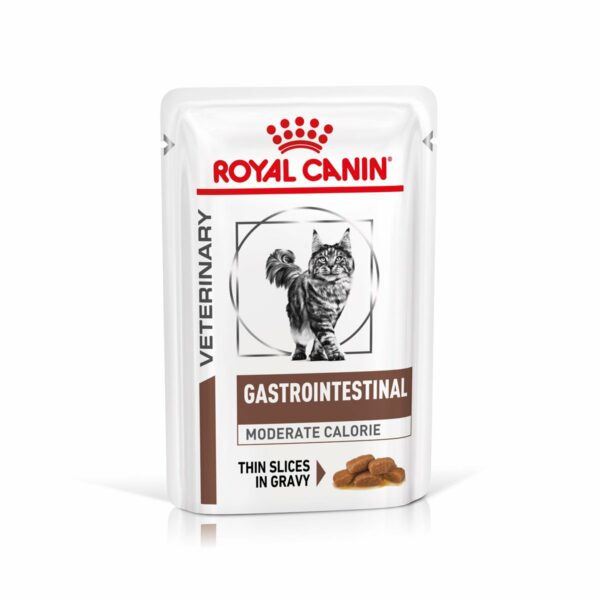 ROYAL CANIN® Veterinary GASTROINTESTINAL MODERATE CALORIE Nassfutter für Katzen 12x85g