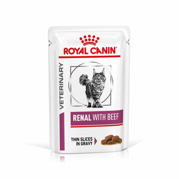 ROYAL CANIN® Veterinary RENAL RIND Nassfutter für Katzen 12x85g