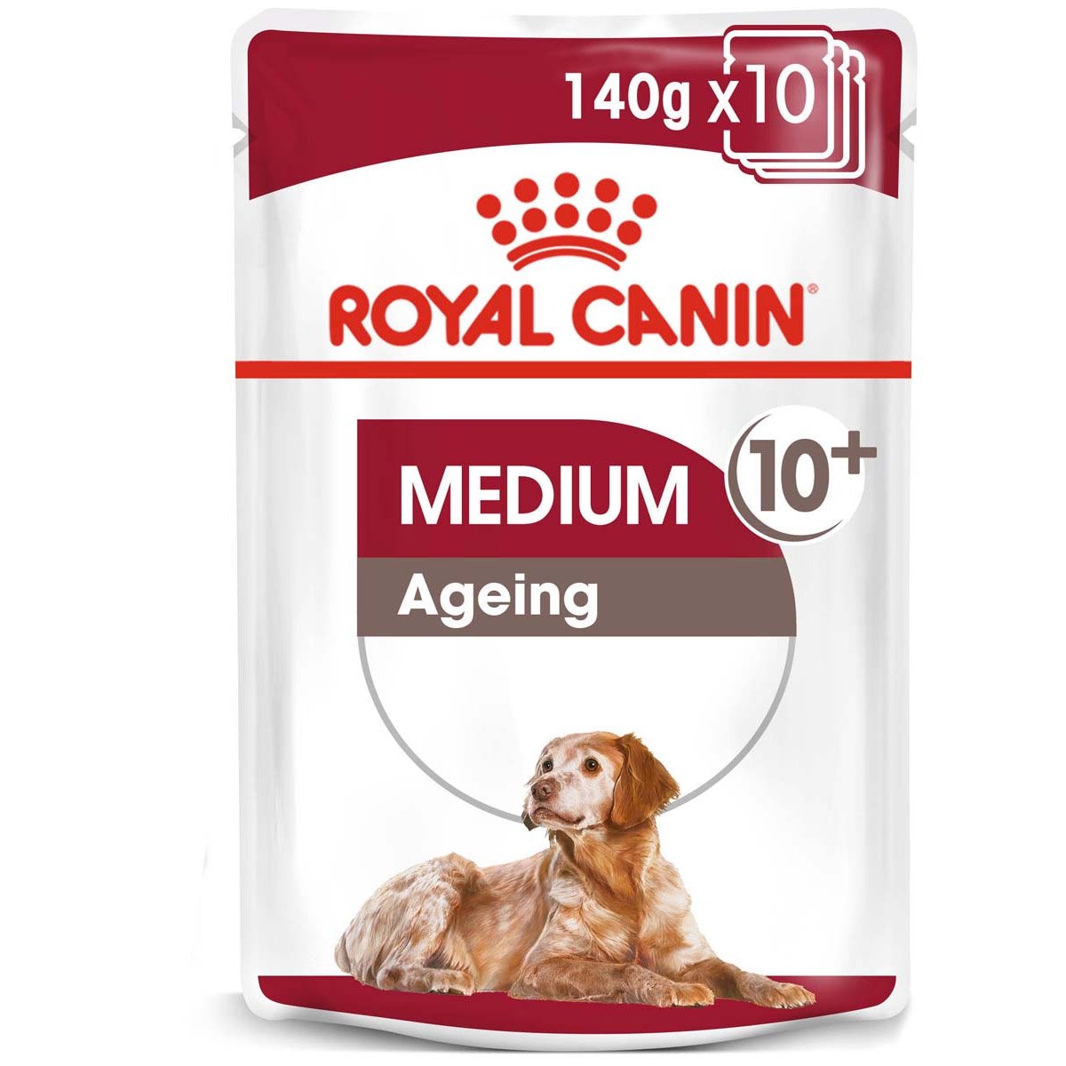 ROYAL CANIN MEDIUM AGEING 10+ Nassfutter für ältere mittelgroße Hunde 20x140g