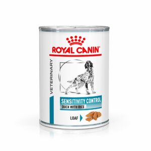 ROYAL CANIN Veterinary SENSITIVITY CONTROL ENTE MIT REIS Nassfutter für Hunde 12x410g