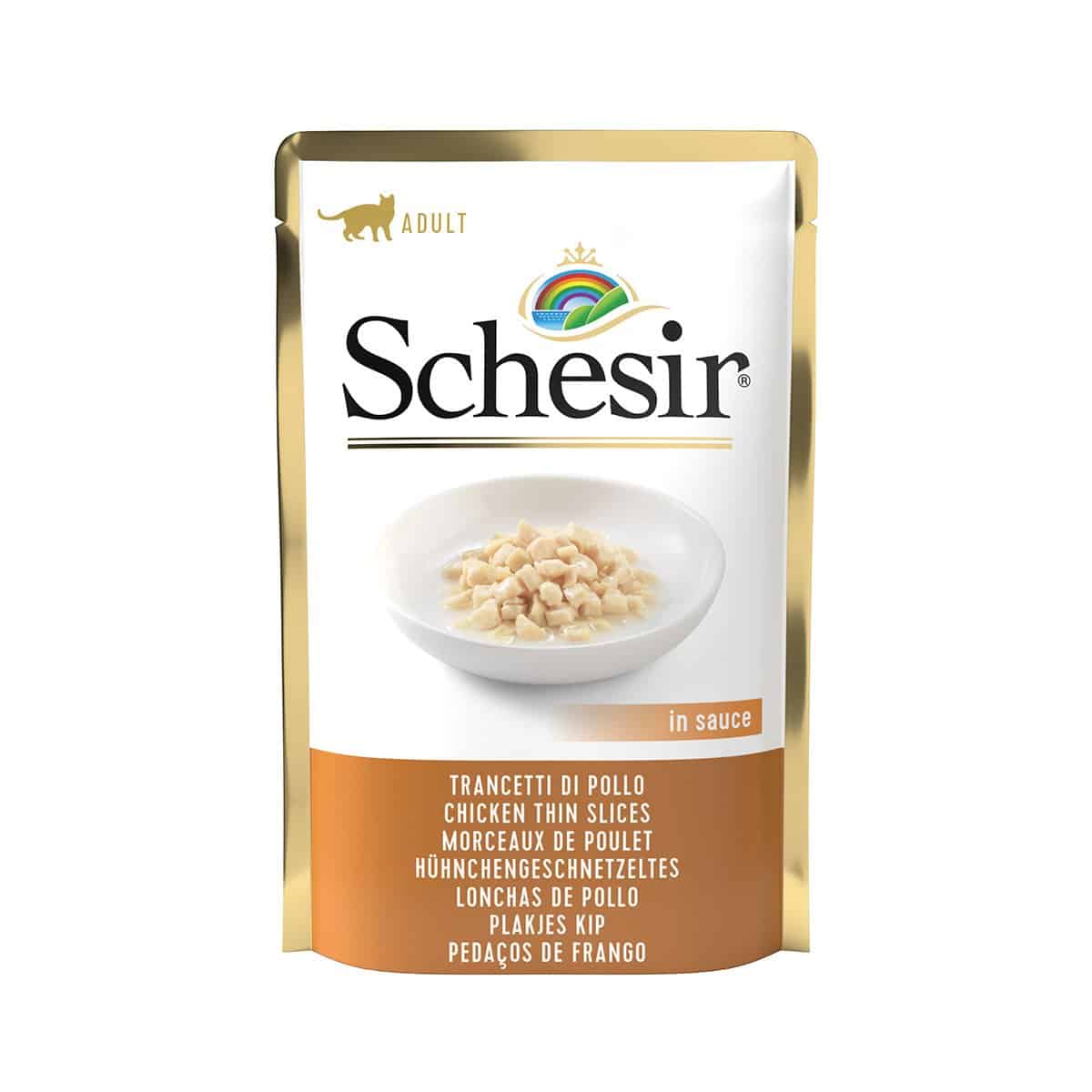 Schesir Cat Hühnergeschnetzeltes 20x85g