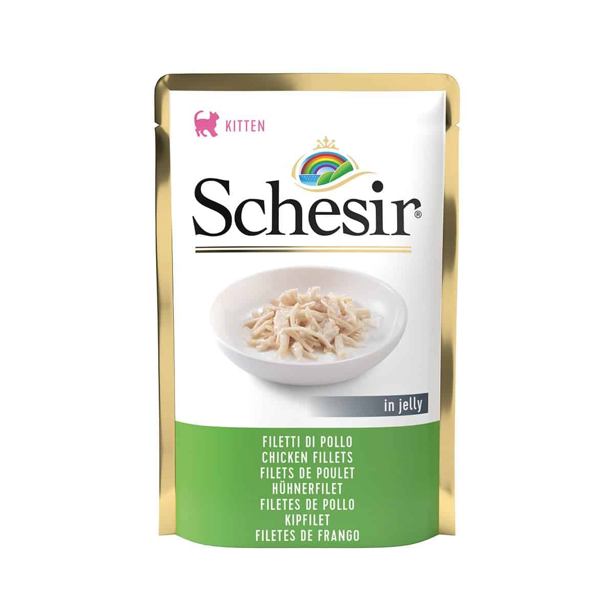 Schesir Cat Kitten Hühnerfilet 20x85g