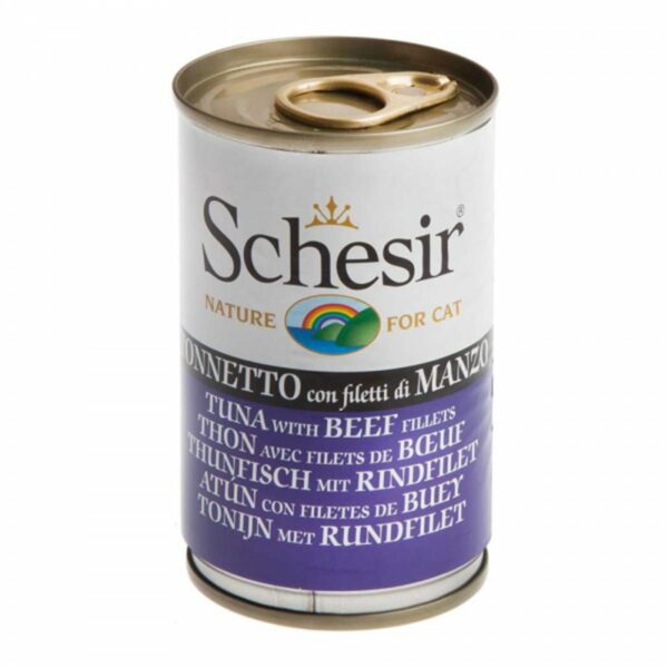 Schesir Cat Thunfisch mit Rinderfilet 140g