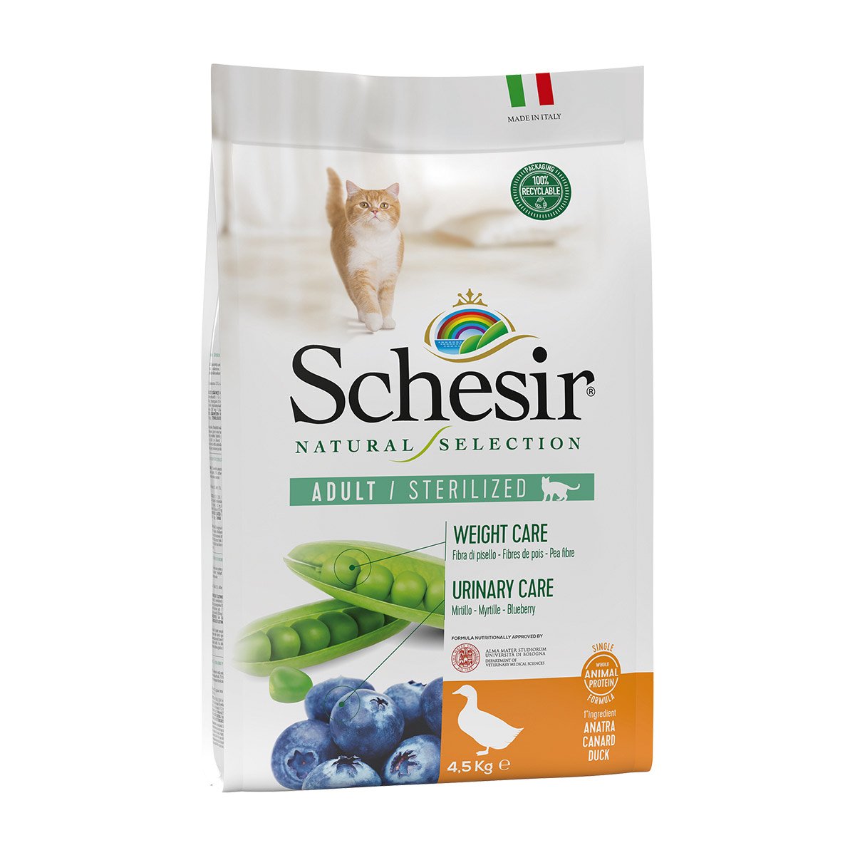 Schesir Cat Natural Selection Sterilized Ente 2x4