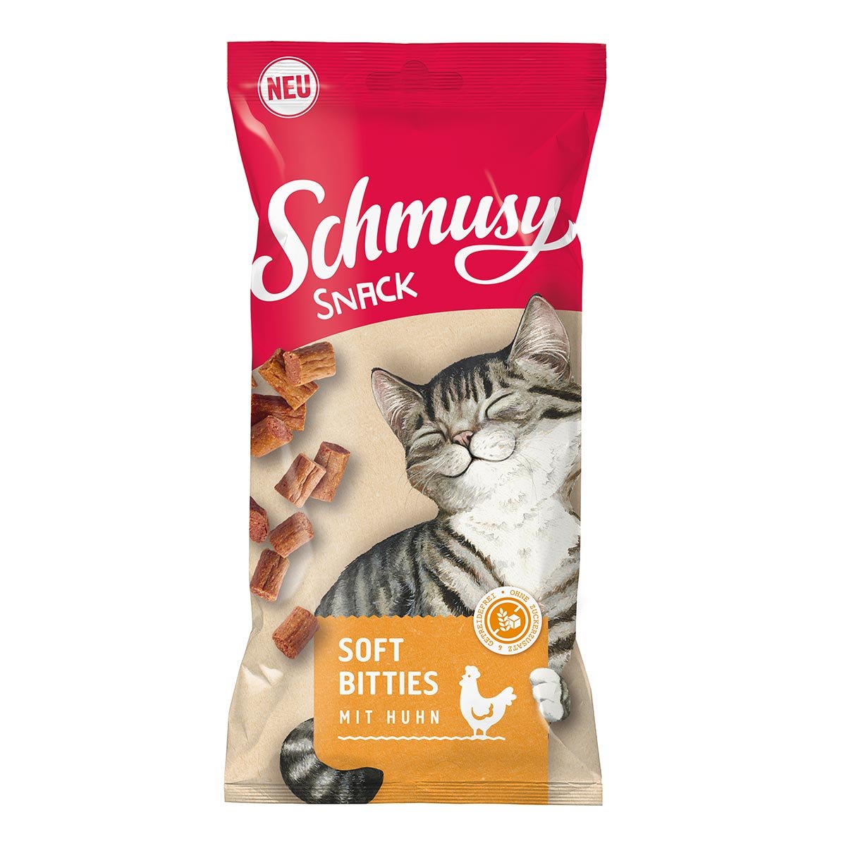 Schmusy Snack Soft Bitties mit Huhn 60g
