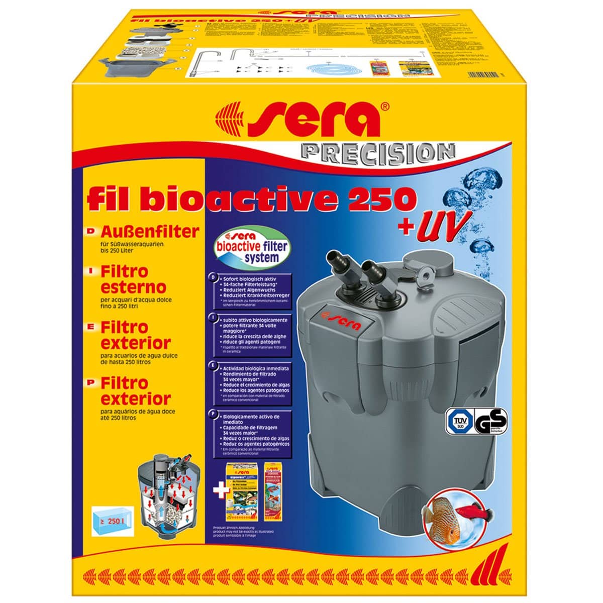 sera fil bioactive 250 + UV Außenfilter