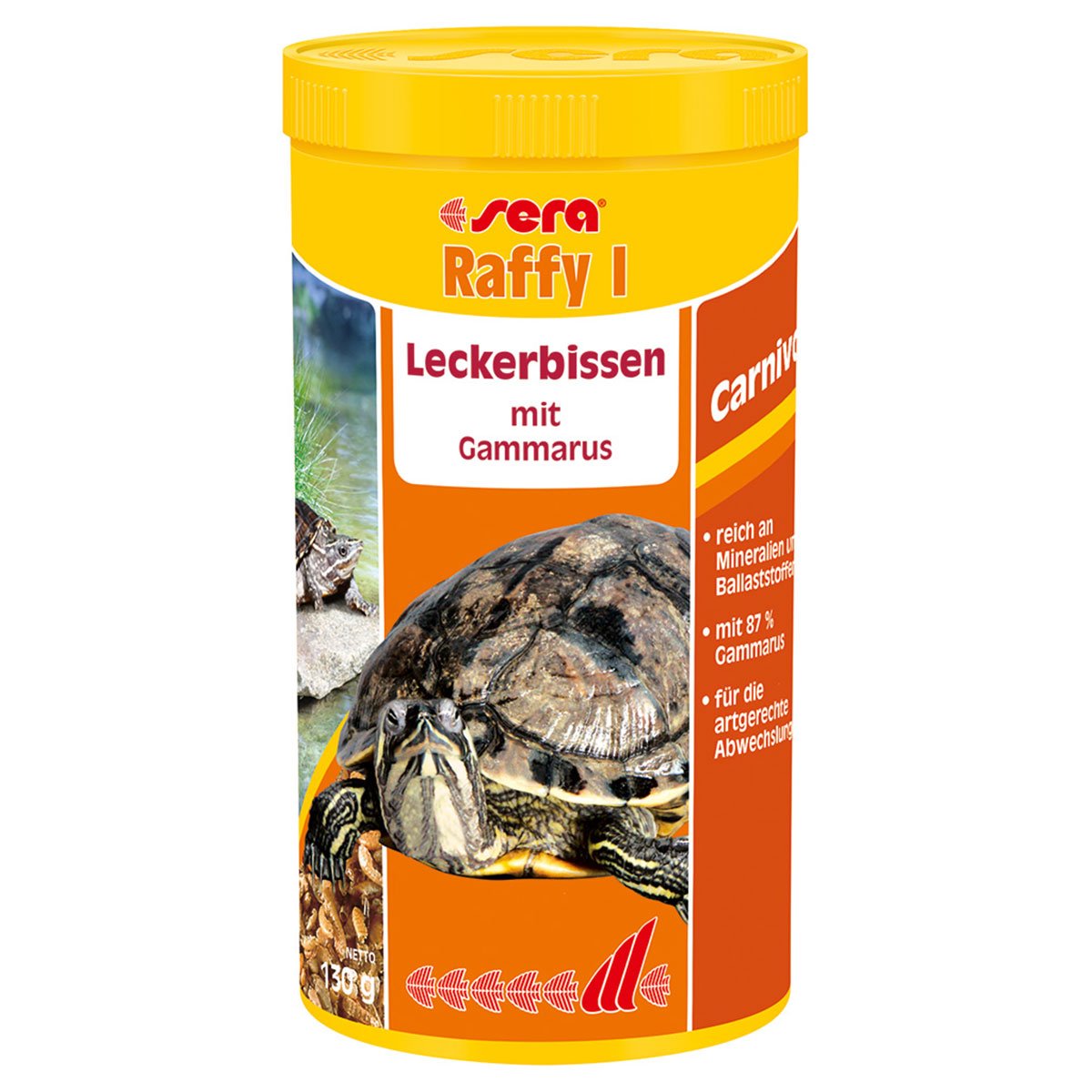 Sera Schildkrötenfutter Raffy I 2x 1000ml