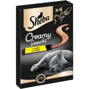 SHEBA® Creamy Snacks mit Huhn 8x12g
